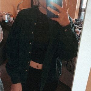 green corduroy button up!